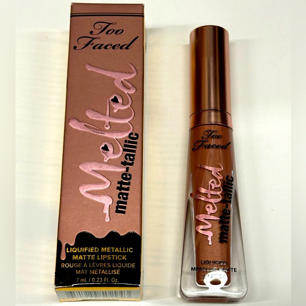 TOO FACED MELTED MATTE-TALLIC LIPSTICK - YOU BETTER WORK! (BRAND NEW IN BOX)